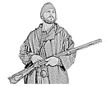 buckskin and blak powder